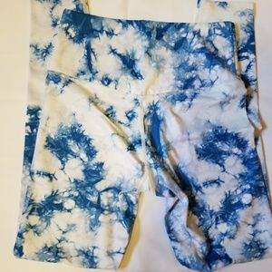 Blue marble leggings